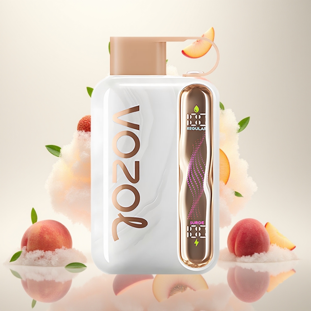فوزول ستار Vozol Star 40000 فايب خوخ مثلج - 1000 مللي أمبير، 20/50 ملغ، شحن Type-C