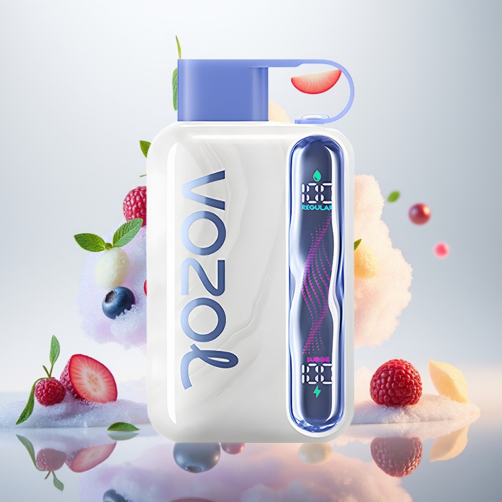 فوزول ستار Vozol Star 40000 فايب للاستعمال الواحد، 1000 مللي أمبير، توت أزرق مثلج