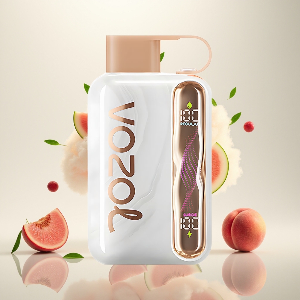فوازول ستار Vozol Star 40000 فايب بطارية 1000 مللي أمبير بنكهة الفراولة والخوخ