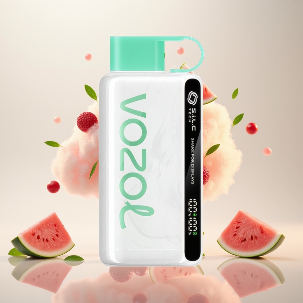 فوزول ستار Vozol Star 9000/12000 فيب قابل للتخلص بطعم بطيخ وعلكة، شحن أسرع 30%، 650 مللي أمبير