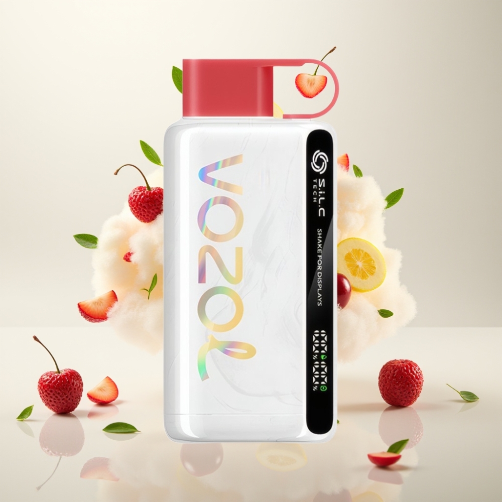 فوزول ستار Vozol Star 9000/12000 فايب قابل للتصرف: دراغون فروت، موز، كرز - شحن سريع، شاشة اهتزاز