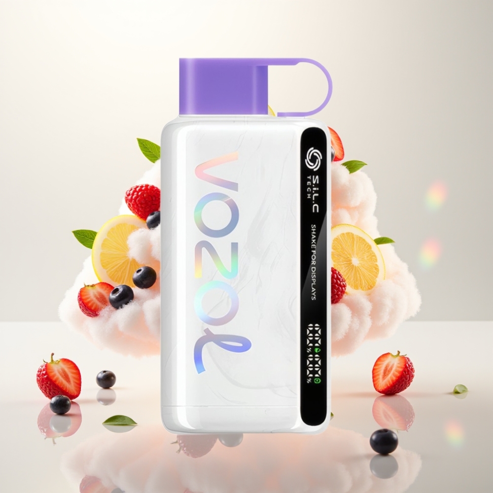 فوزول ستار Vozol Star 9000/12000 شيشة إلكترونية بتقنية شيك و شاحن سريع - توت مشكل