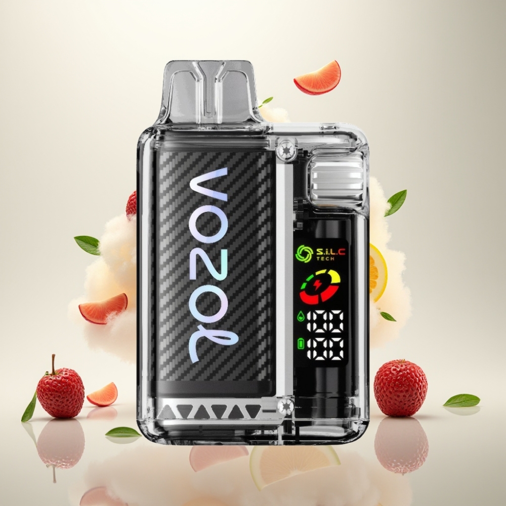 VOZOL Vista 20000 نفخة - بطارية 650mAh - تبغ فاني كريم - شاشة OLED - 2% نيكوتين